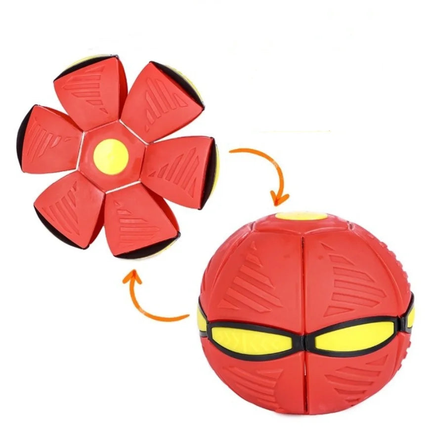 LED Flying UFO Flat Throw Disc Ball - Puppilor