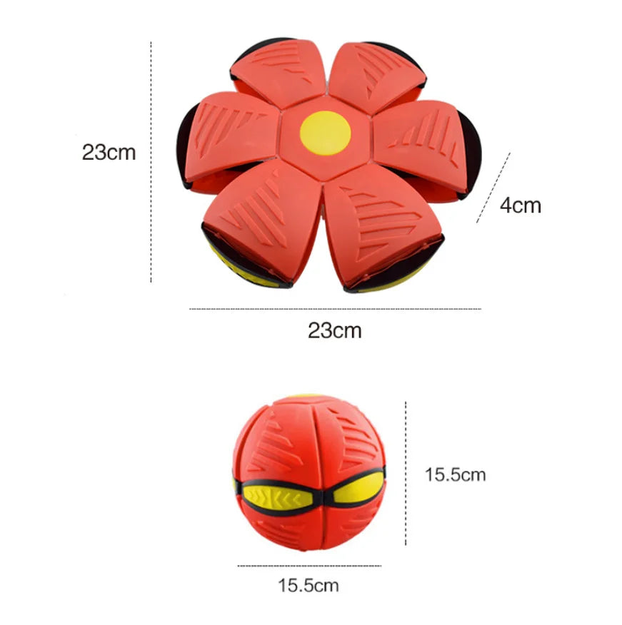 LED Flying UFO Flat Throw Disc Ball - Puppilor