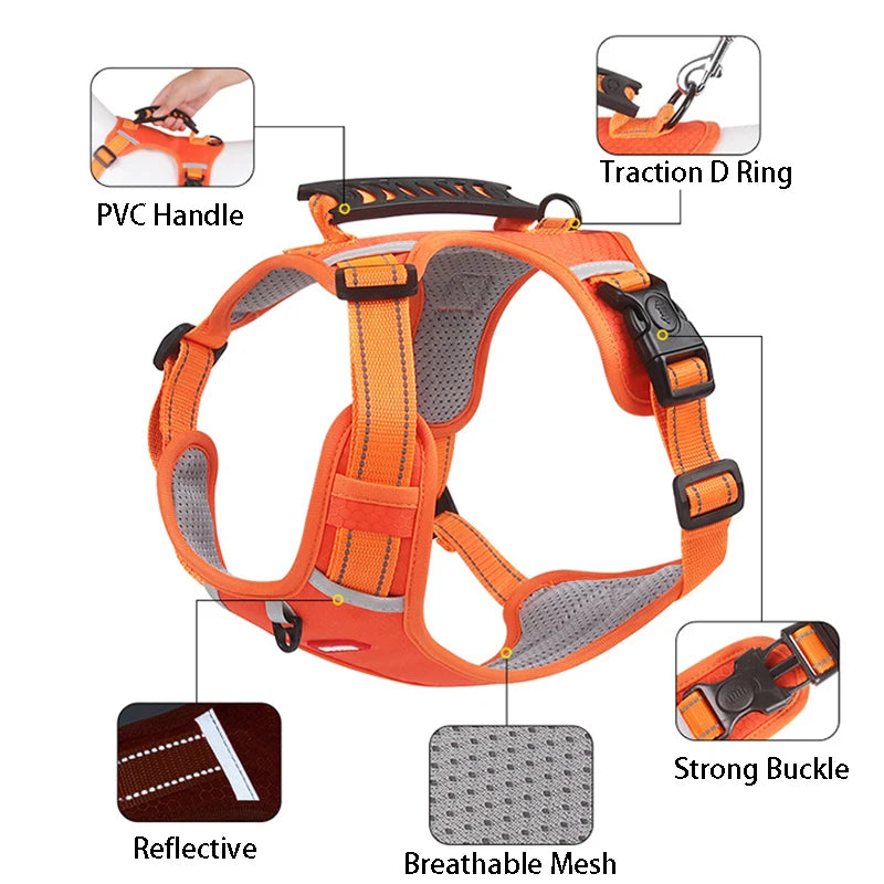 No Pull Large Dog Harness - Puppilor