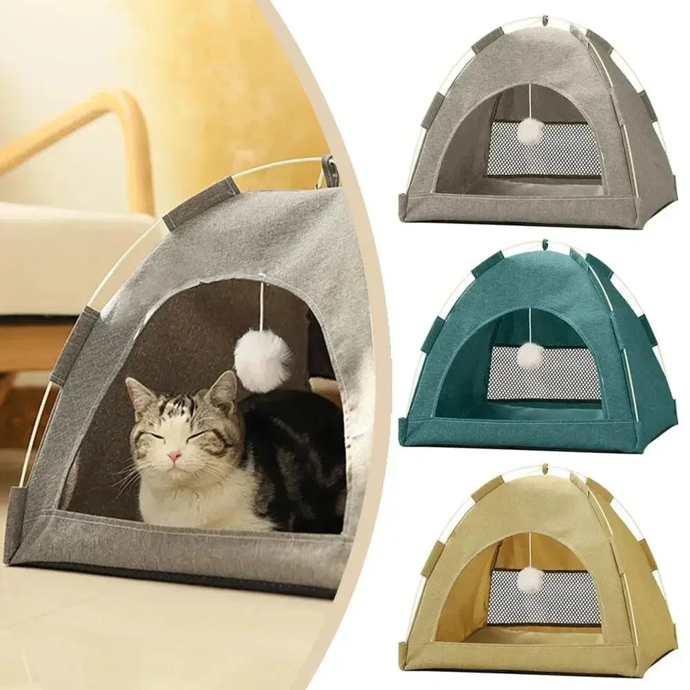 Pet Cat Tent Cave Hut Cat Sleep House - Puppilor