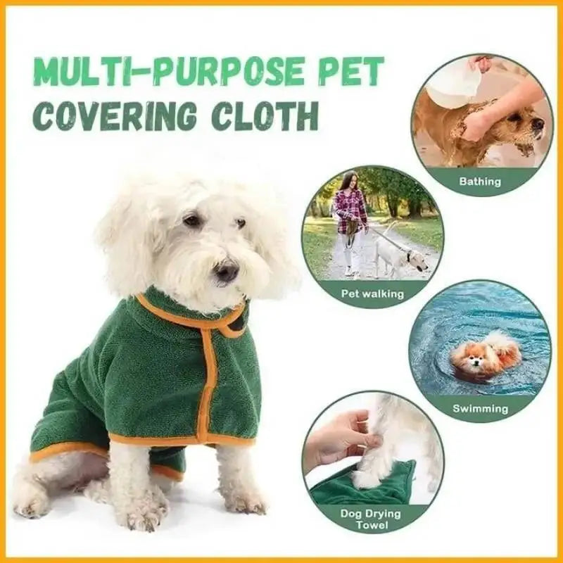 Pet Bathrobe Fast Drying Towel - Puppilor