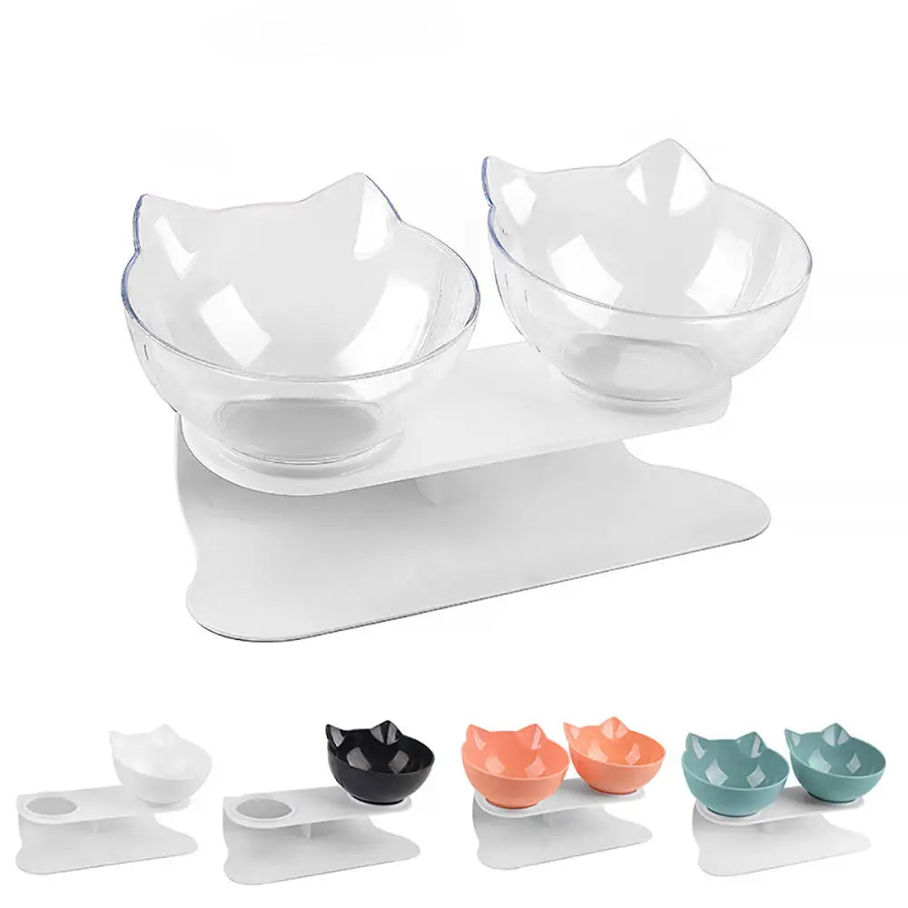 Non-Slip Cat Single Double Pet Bowls - Puppilor