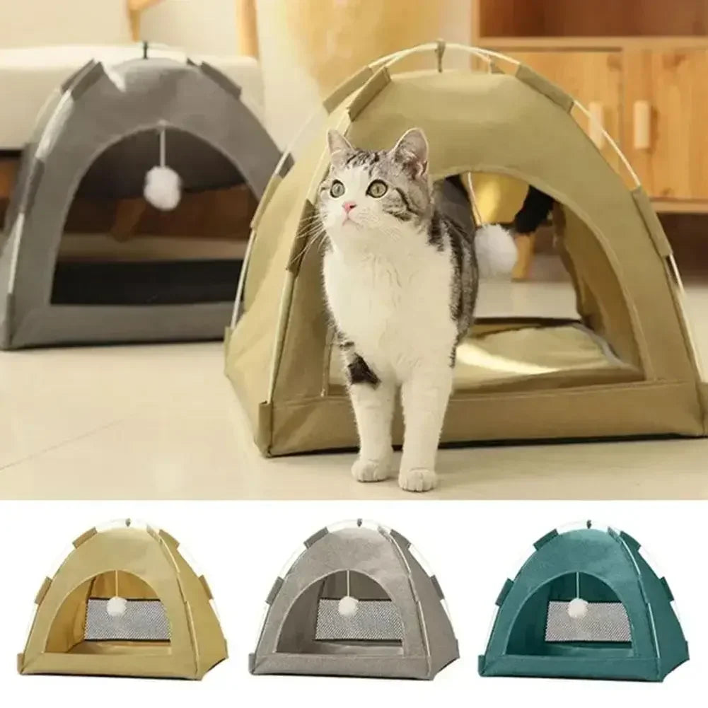 Pet Cat Tent Cave Hut Cat Sleep House - Puppilor