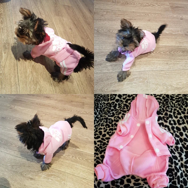 Adidog hoodie for small dogs and cats - Puppilor