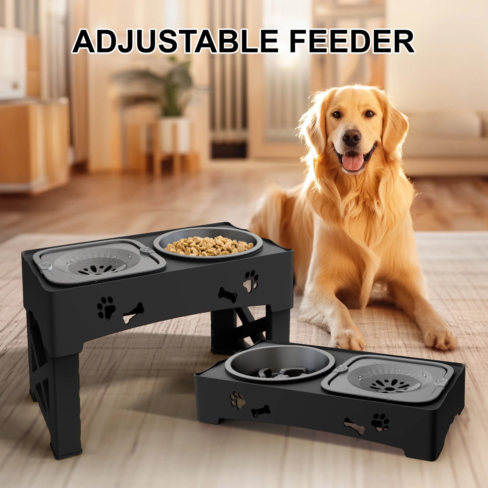 3 In 1 Pet Feeder Slow Feed Bowls - Puppilor