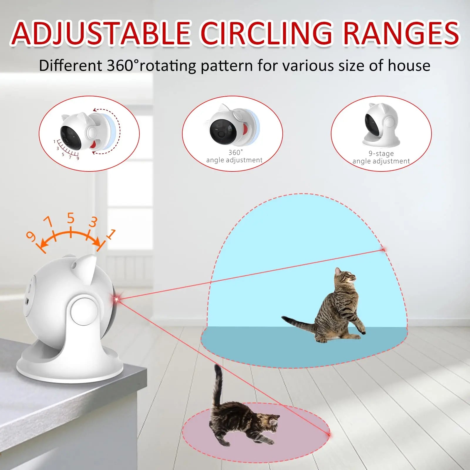 Activated Cat Laser Toy - Puppilor